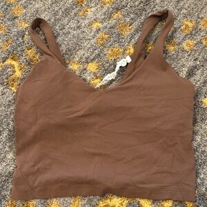 Brown lululemon align tank